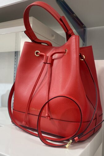 Red Italian Leather Purse